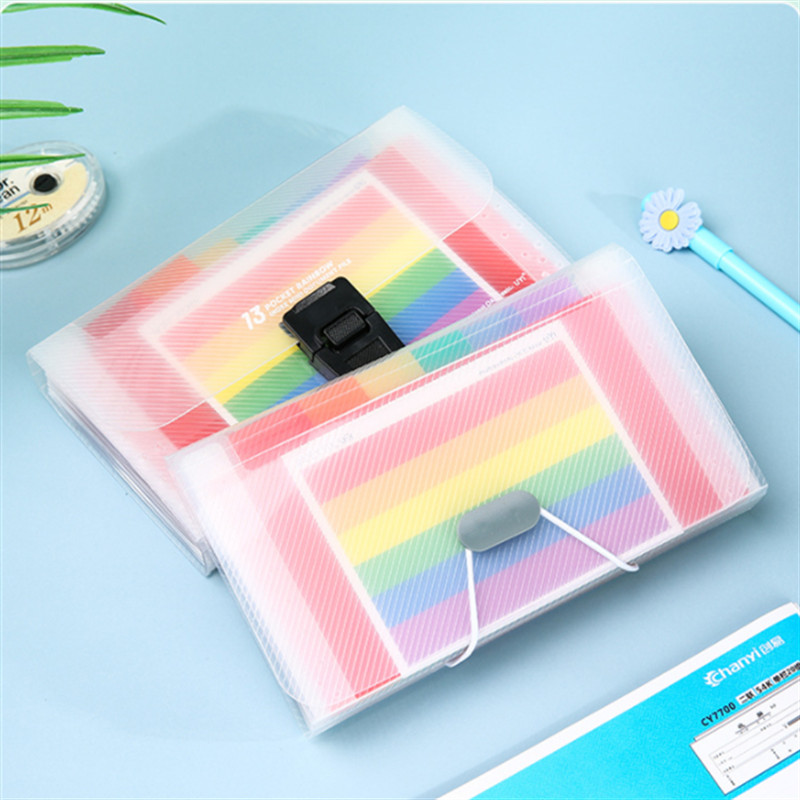13 Grid A6 Mini Plastic Portable File Folder Επέκταση Πορτοφολιού Λογαριασμός Αποδείξεων Ταξινόμηση Προϊόντα Αρχειοθέτησης Τσάντας Αποθήκευσης Γραφείου