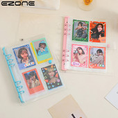 EZONE A5 priehľadný skladovací album Polaroid 3-palcový organizér na fotografie, zbieranie kníh, Idol Card Book, lesklé kancelárske potreby