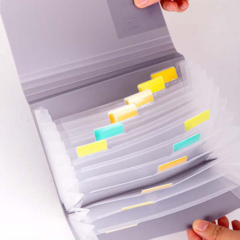 Φάκελος αρχείου A6 Φάκελος 13 τσέπες Πλαστικός θήκη αποδείξεων οργάνωσης εγγράφων Πολυλειτουργικός φάκελος επέκτασης αρχείων Αναλώσιμα γραφείου