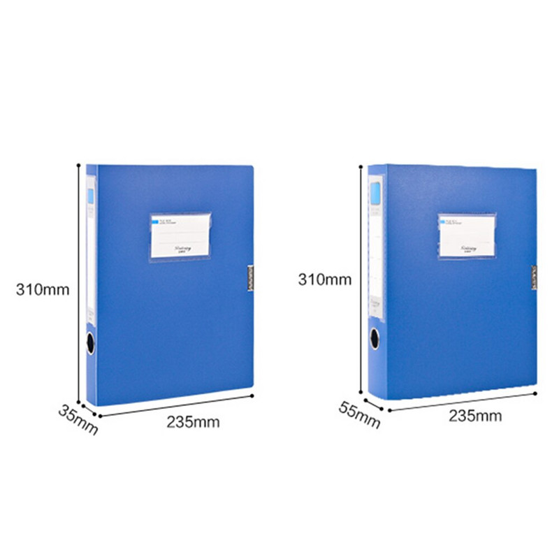 Storas nešiojamas A4 PP dokumentų rinkmenų dėžutė Lengvas verslo failų aplanko laikymo krepšys A4 formato popieriniams mokykliniams biuro reikmenims