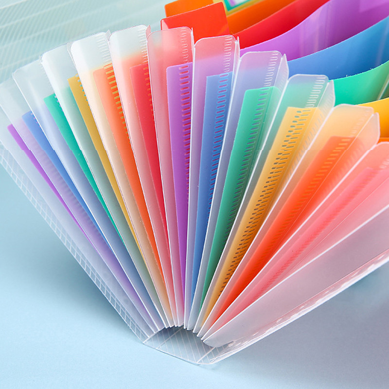 Hordozható műanyag A6 kibővülő pénztárca számla nyugta fájl mappa szortírozó irodai irattároló táska irattári termékek