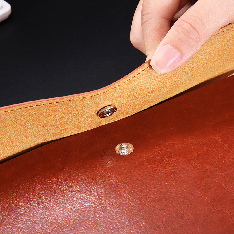 EZONE 32.5*24.5CM A4 Poslovna kožna mapa Torba za dokumente Jednostavna datoteka s podacima Potvrda Torba za pohranu Uredski materijal Poklon