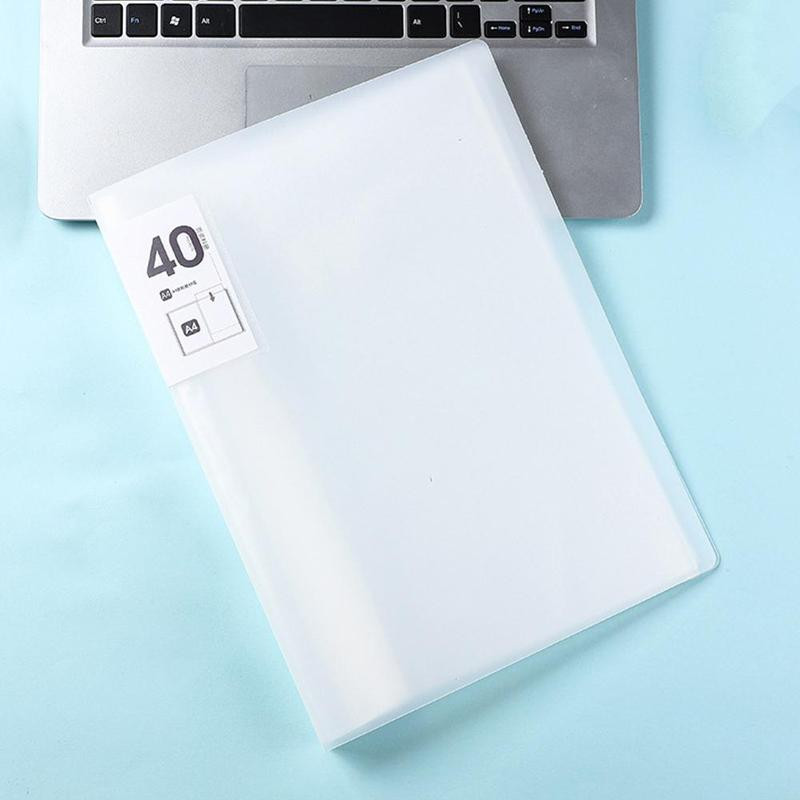 40/60 oldal A4-es fájl Papír mappa Dokumentumtároló könyv Átlátszó borító Gyémánt Képalbum Fényképek Gyűjtése Tárolószervező