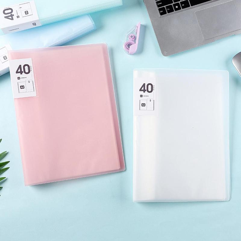 40/60 oldal A4-es fájl Papír mappa Dokumentumtároló könyv Átlátszó borító Gyémánt Képalbum Fényképek Gyűjtése Tárolószervező