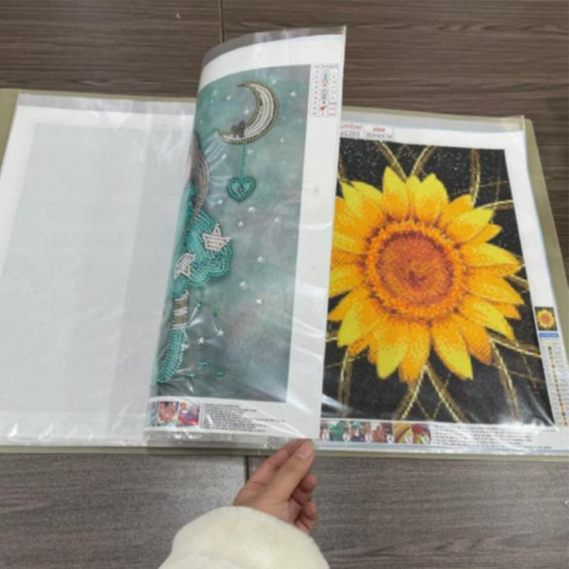 40/60 oldal A4-es fájl Papír mappa Dokumentumtároló könyv Átlátszó borító Gyémánt Képalbum Fényképek Gyűjtése Tárolószervező