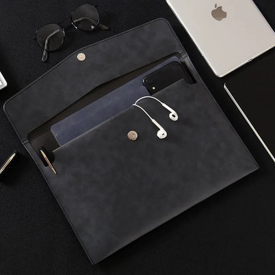 Retro spalvos A4 dokumentų failų aplankas, minkštas vandeniui atsparus PU odinis vokų aplankas, plečiantis failų tvarkyklės aplankas