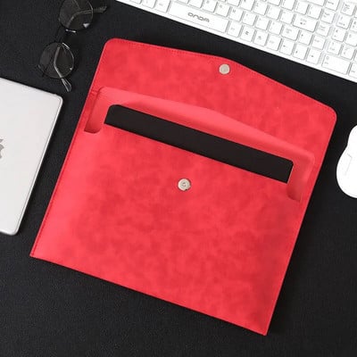 Retro spalvos A4 dokumentų failų aplankas, minkštas vandeniui atsparus PU odinis vokų aplankas, plečiantis failų tvarkyklės aplankas