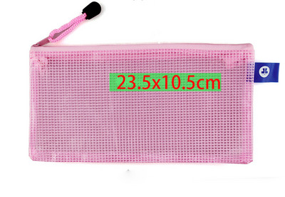 A5 poliesterska torbica s patentnim zatvaračem, platnena mrežasta mala torbica za račune za stacionarnu uredsku upotrebu