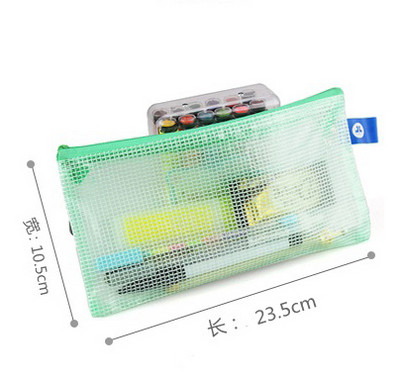 A5 poliesterska torbica s patentnim zatvaračem, platnena mrežasta mala torbica za račune za stacionarnu uredsku upotrebu