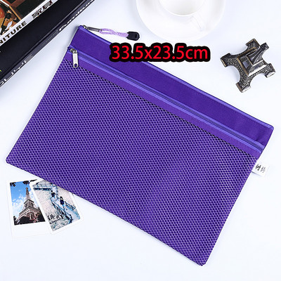 A5 poliesterska torbica s patentnim zatvaračem, platnena mrežasta mala torbica za račune za stacionarnu uredsku upotrebu