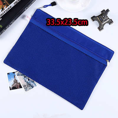 A5 poliesterska torbica s patentnim zatvaračem, platnena mrežasta mala torbica za račune za stacionarnu uredsku upotrebu