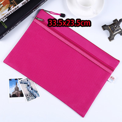 A5 poliesterska torbica s patentnim zatvaračem, platnena mrežasta mala torbica za račune za stacionarnu uredsku upotrebu