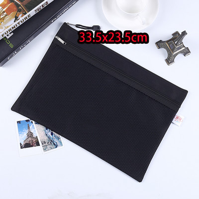 A5 poliesterska torbica s patentnim zatvaračem, platnena mrežasta mala torbica za račune za stacionarnu uredsku upotrebu