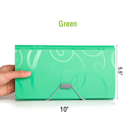 Proširujuća mapa s datotekama - ručna mapa s 13 džepova Organizator PP novčanik Organizator za kartice, račune, kupone i ulaznice