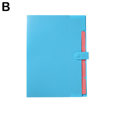 A4 5 slojeva Kawaii torba za dokumente Vodootporna proširiva mapa datoteka Torba za dokumente Školski uredski papir Držač za pohranu pisaćih materijala