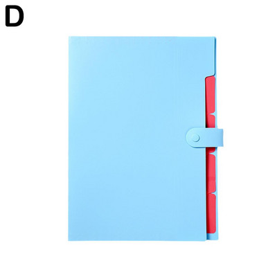 A4 5 slojeva Kawaii torba za dokumente Vodootporna proširiva mapa datoteka Torba za dokumente Školski uredski papir Držač za pohranu pisaćih materijala