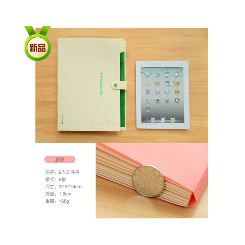 32 cm új írószer 8 a mappába A4 mappa Pp fájl tároló mappa Teszt papírok Osztályozás Szervező táska 4 szín iroda