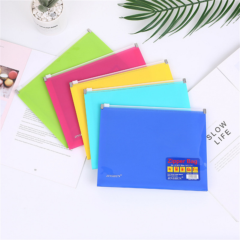 Vodootporna mapa za dokumente A4 Organizator Plastična torbica s patentnim zatvaračem Ured Školske omotnice Organizator za arhiviranje Poli torba za portfelje