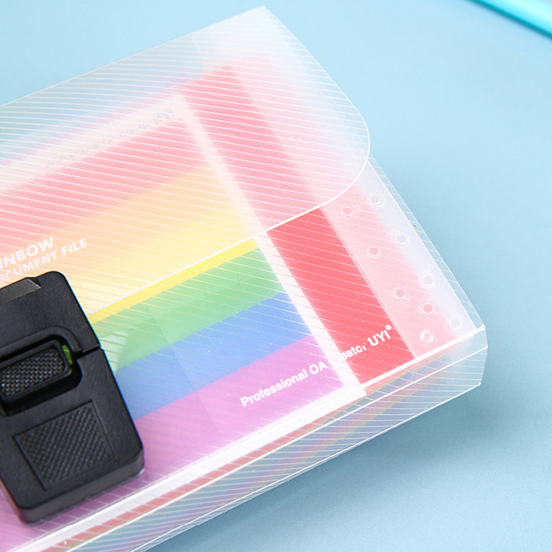 13 Grid A6 Mini plastična prijenosna mapa datoteka Proširenje Novčanik Račun Sortiranje Organizator Uredska vrećica za pohranu Proizvodi za arhiviranje