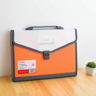 Μεγάλη χωρητικότητα 13 τσέπες Α4 επεκτεινόμενο αρχείο πορτοφολιού Φάκελος χαρτί αποθήκευσης εγγράφων Θήκη τσάντας οργάνων Σχολική θήκη οργάνωσης