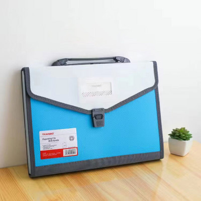 Μεγάλη χωρητικότητα 13 τσέπες Α4 επεκτεινόμενο αρχείο πορτοφολιού Φάκελος χαρτί αποθήκευσης εγγράφων Θήκη τσάντας οργάνων Σχολική θήκη οργάνωσης