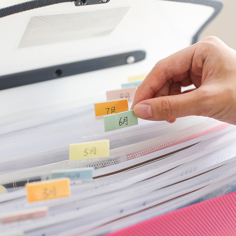 Μεγάλη χωρητικότητα 13 τσέπες Α4 επεκτεινόμενο αρχείο πορτοφολιού Φάκελος χαρτί αποθήκευσης εγγράφων Θήκη τσάντας οργάνων Σχολική θήκη οργάνωσης