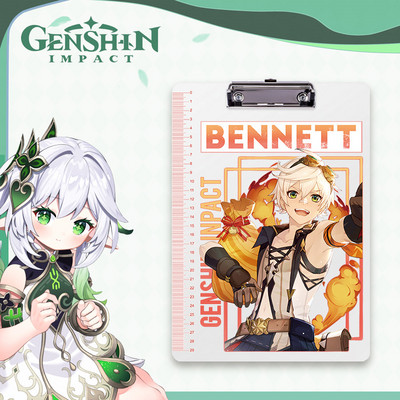 Originalus 2 serijos fanera Genshin Grass God Night Palace God Li Ling Hua Pp lentos klipas studento rašymo bloknotas aplankas