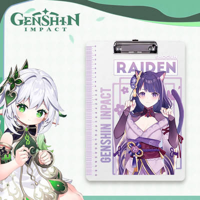 Originalus 2 serijos fanera Genshin Grass God Night Palace God Li Ling Hua Pp lentos klipas studento rašymo bloknotas aplankas