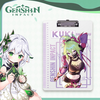 Originalus 2 serijos fanera Genshin Grass God Night Palace God Li Ling Hua Pp lentos klipas studento rašymo bloknotas aplankas