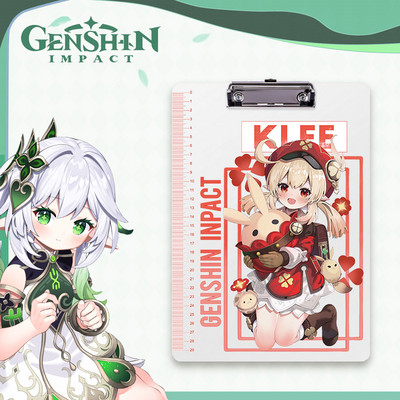 Originalus 2 serijos fanera Genshin Grass God Night Palace God Li Ling Hua Pp lentos klipas studento rašymo bloknotas aplankas