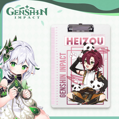 Originalus 2 serijos fanera Genshin Grass God Night Palace God Li Ling Hua Pp lentos klipas studento rašymo bloknotas aplankas