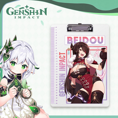 Originalus 2 serijos fanera Genshin Grass God Night Palace God Li Ling Hua Pp lentos klipas studento rašymo bloknotas aplankas