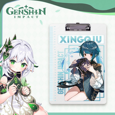 Originalus 2 serijos fanera Genshin Grass God Night Palace God Li Ling Hua Pp lentos klipas studento rašymo bloknotas aplankas