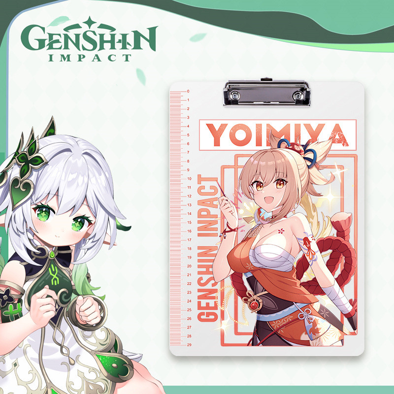 Originalus 2 serijos fanera Genshin Grass God Night Palace God Li Ling Hua Pp lentos klipas studento rašymo bloknotas aplankas