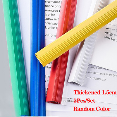 5 tk/komplekti värvi läbipaistev paksendatud A4 tõmbevarda kausta fail Raporti jätkamise tõmbevarda klamber suure mahutavusega kontori koolitarbed