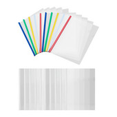 10 τεμάχια καθαρά καλύμματα αναφορών με συρόμενη ράβδο Χαρτί Α4 Διαφανής οργάνωση εγγράφων Δέσματα διαφανειών Φάκελοι για σχολικά είδη