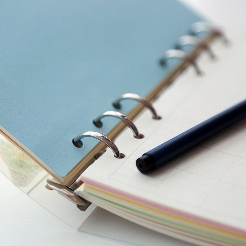 Creativ mat spirală A5 A6 A7 Copertă pentru caiet Jurnal în vrac Liant cu inele Hârtie de umplere Planificator separat Depozitare card de primire