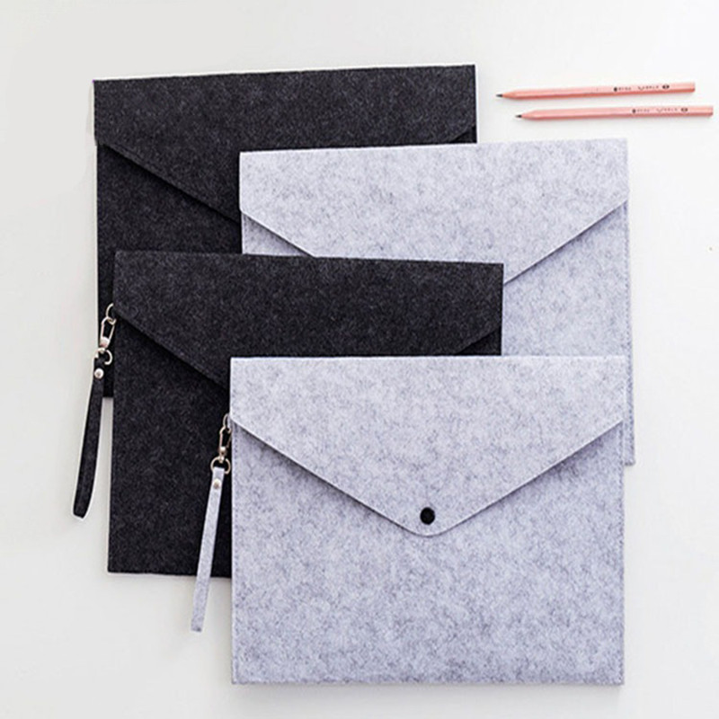 Paprastas A4 didelės talpos dokumentų maišelio padėklas Verslo portfelis vokų failų aplankai cheminio veltinio padavimo produktų tvarkyklės