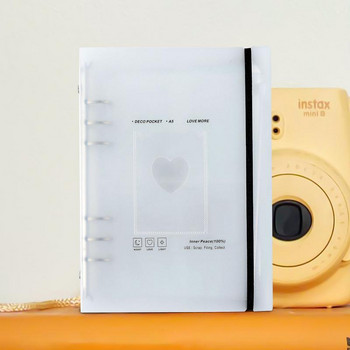 A5 Binder Photocard Album 3 Inch Loose Leaf Book Torage Hardcover Notebook PolaroidPhoto Album Home School Office Accessories