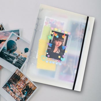 A5 Binder Photocard Album 3 Inch Loose Leaf Book Torage Σκληρό εξώφυλλο Σημειωματάριο PolaroidPhoto Album Αξεσουάρ γραφείου για το σπίτι σχολείο