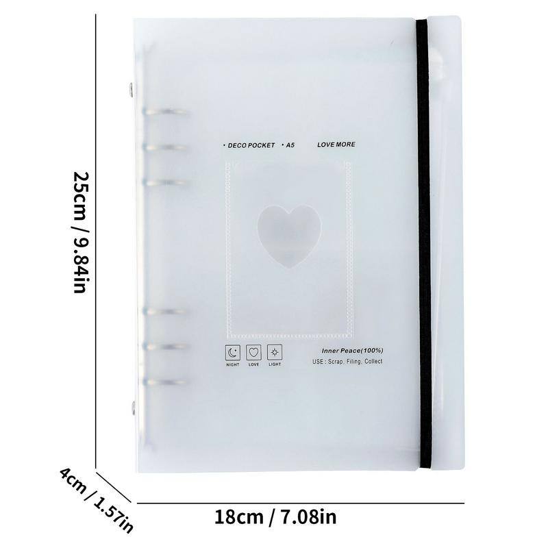 A5 Binder Photocard Album 3 Inch Loose Leaf Book Torage Hardcover Notebook PolaroidPhoto Album Home School Uredski pribor