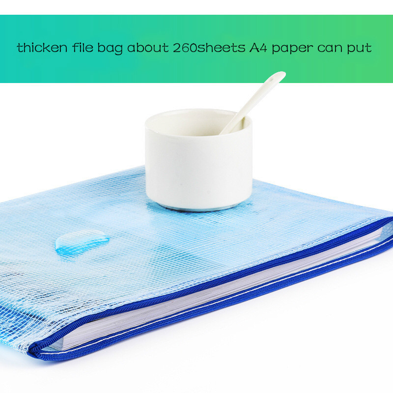 5 kom 13x9.5" prozirna A4 mapa datoteka Stolni pribor Ispit Papirnati organizator dokumenata Torba za pohranu Deblja vodootporna torba za datoteke