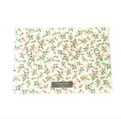 Patvarus aplankas, gėlėtas, popierinis, A4 formato raštinės reikmenys, raštinės reikmenys