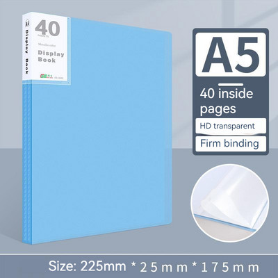 Priečinok na dokumenty A5, 20 – 40 strán, displej, kniha, náčrt, album, papiernictvo, kancelária, škola, študenti, dátový priečinok s vložkou