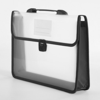 Α4 Μαθητική τσάντα αποθήκευσης γραφείου Σχολείο με λαβή πόρπη Κλείσιμο φάκελος αρχείου PP Home αδιάβροχη ετικέτα Portable Thickened