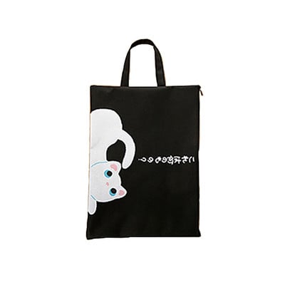 1 kom. Torba za dokumente sa slatkim crtanim mačkama sa patentnim zatvaračem Kawaii Studentska Oxford platnena torba za pohranu Potrepštine Escolar Prijenosna datoteka Papelaria