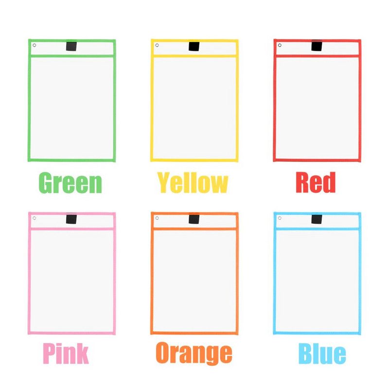 Daugkartinio naudojimo sausos, ištrinamos kišenės, permatomos rašymo ir nuvalymo lentos, sauso teptuko maišelis, skirtas mokyti vaikus pastelės