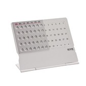 Kūrybingas mini itin plonas metalinis stalinis kalendorius Super Perpetual Unikalus 100 metų anglų kalbos kalendorius