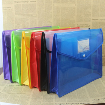 A4 B4 Прозрачен органайзер за съхранение на документи Триизмерна чанта за файлове Папка за хартии