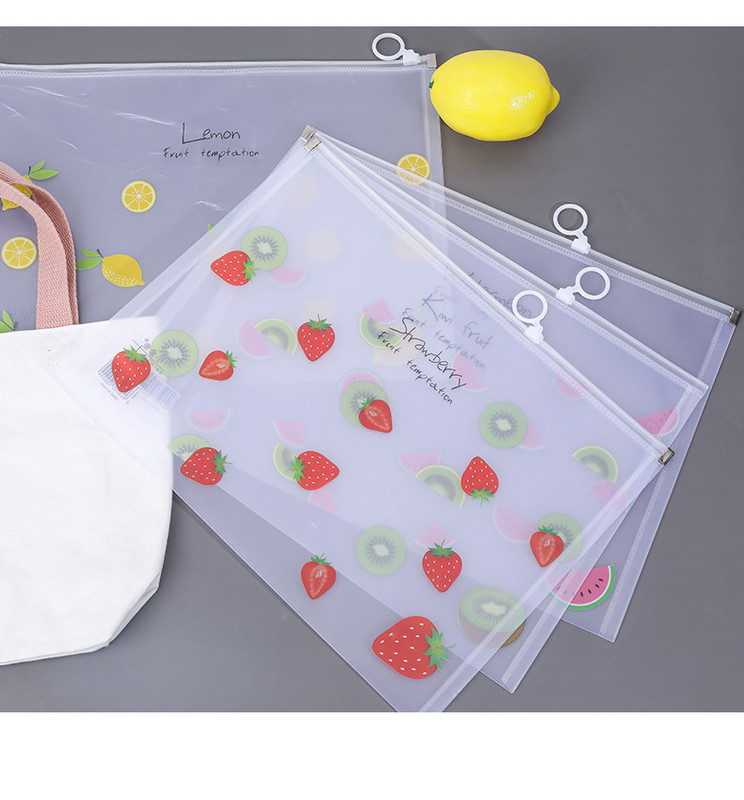 1PC Vodootporni patentni zatvarač Kawaii Star A4 Torba za mape datoteka Stol Dokumenti Papir Organizator Torbica Uredske torbe za pohranu studija Pribor